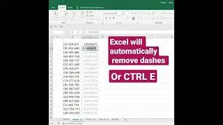 3 ways to Remove Dashes (-) in Excel