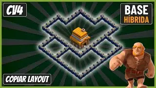 Layout H&iacute;brido #02 - O MELHOR LAYOUT CV4 - Clash of Clans