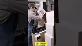 The production process of insulation bricks #Shorts