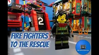 🔥 LEGO Fire Rescue Mission! Firefighters Save the Day! 🚒 Stop Motion
