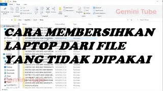 Cara Membersihkan Laptop dari Folder File yang tidak dipakai lagi // #tipskomputer
