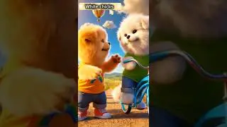 chicks save cute fluffy kitten from Gorilla 🦍