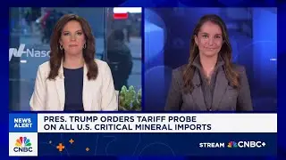 President Trump orders tariff probe on all U.S. critical mineral imports