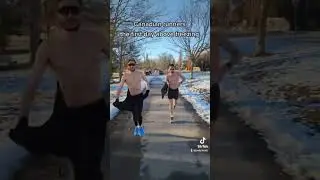 who says Canadians don't carry 🔫 #running #winter #canada #triathlon #shirtlessmen #canadian #abs