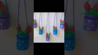acrylic bottle craft ideas.#diy #homedecor #craft #walldecor #youtubeshorts #shorts