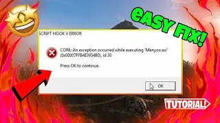 Как исправить ошибку Menyoo.asi Script Hook V | GTA 5
