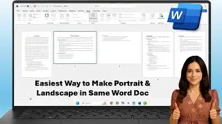 Easiest Way to Make Portrait & Landscape in Same Word Document