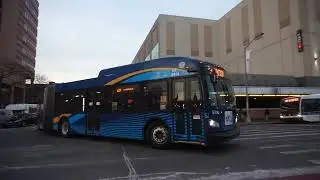 MTA Bus: Far Rockaway bound XD60 5414 Q114 LTD at Archer Av/Parsons Blvd