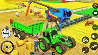 Tractor 🚜 Farming simulator Game whet Farming Part-4 #part4 #game #farming #game 