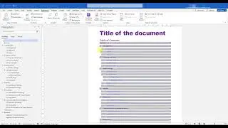 Creating and formatting Table of Contents in Microsoft Word | Tutorial