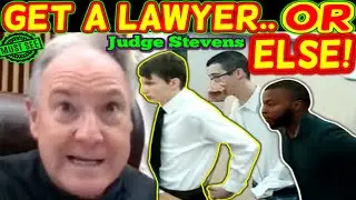 Get a Lawyer NOW, or Else! (Judge Stevens) #courtlive #courtroomdrama