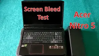 Laptop Screen Bleed test - Acer Nitro 5 screen bleed test , How to do screen bleed test in laptop