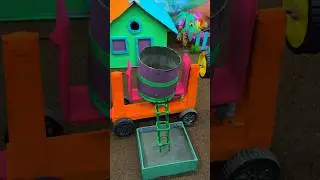 Mini handmade construction tractor video|Diy construction project |#shorts#youtubeshorts