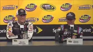 Kasey Kahne - Kevin Harvick Kansas Post-Race NASCAR Video News Conference
