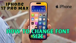 Как изменить размер шрифта (размер текста) на iPhone 17 Pro Max #последняя версия