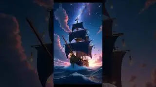 Epic Pirate Ship Adventure | Dreamy Fantasy Sky | Anime-Style 4K Animation