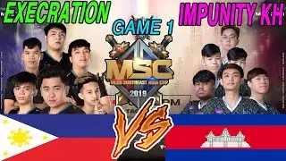 EXECRATION VS IMPUNITY KH GAME 1 | BENEDETTA GOD CAMBODIA?? | MSC 2021 PLAYOFF DAY 2 LOWER BRACKET