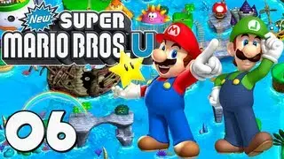 New Super Mario Bros U Wii U - Part 6 - Sparkling Waters 100%