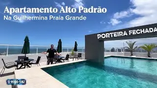 Porteira Fechada Apto Alto Padrão 148m2 3 Suítes 3 Vagas de Marcadas - Guilhermina Praia Grande SP 