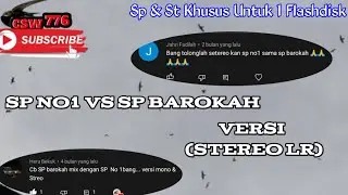 SP NO1 VS SP BAROKAH (Stereo LR) - SUARA WALET KOMBINASI BISA UNTUK TEHNIK 2 SUARA