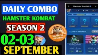 HAMSTER KOMBAT GAMEDEV DAILY COMBO | HAMSTER KOMBAT DAILY COMBO | 2-3 SEPTEMBER HAMSTER DAILY COMBO