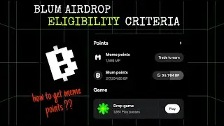 ✅ Blum airdrop criteria | blum Airdrop eligibility check ✅ | How to earn 750 MPs