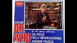 Doctor Who 1973 Whitman - 125 Large Piece Jigsaw Puzzle - Jon Pertwee In The Lab Number 7408