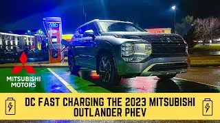 Быстрая зарядка Mitsubishi Outlander PHEV 2023 года от сети постоянного тока в реальных условиях