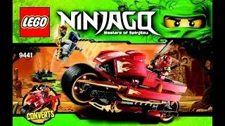 LEGO Ninjago Kai's Blade Cycle 9441 Instructions Book DIY
