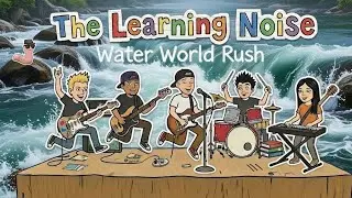 Water World Rush | Official Lyrics Video | The Learning Noise