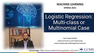 Logistic Regression - Multi-class or Multinomial Case (Week 08-05)