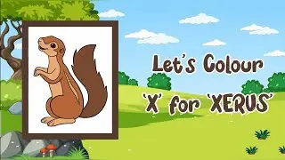 RMT:  Xerus 🐿️ Colouring | Colouring Book | Kids Learning Videos | Satisfying Digital Art