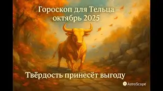 Гороскоп Тельца на октябрь 2025 года от AstroScope