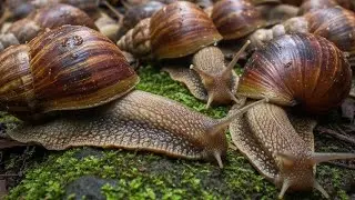 Making a video of albino snails at night, catching snails, albino snails, hunting snails, snails