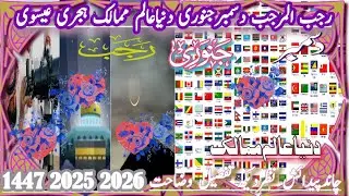 Rajjab Ul Murajjab1447/December2025/ January2026/World/Countries/Moon Sighting Detail/Abdullah Moon