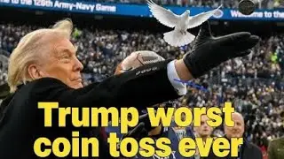 Trump Tosses Coin Like Releasing a Dove &ndash; HILARIOUS Fail!