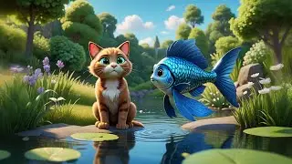 The Cat and the Flying Fish 🐱🐟 | Fun Kids Story | Preschool Learning Video