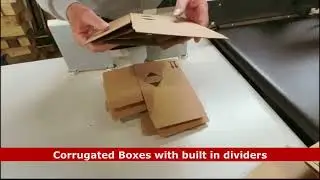 Corrugated Crash Lock Boxes with Built in Dividers by Carton Box Folder Glaer Machine APR Solutions.