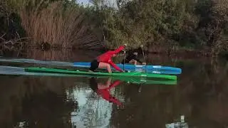 Gli azzurri Gabriele Casadei e Marco Tontodonati sul rio Mar&rsquo;e Foghe, tra Riola e Zeddiani