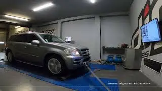 Mercedes GL 450 CDI 306cv AUTO Reprogrammation Moteur @ 347cv Digiservices Paris 77 Dyno