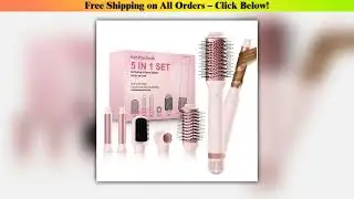 Hair dryer brush detachable 5-in-1 styling and drying system, fast drying, curl smoothing and