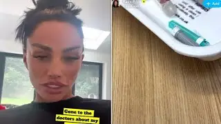Katie Price taken to hospital over worrying weight loss as model reveals she needs stitches removed