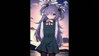 【AI 動畫】板垣鹿江(蔚藍檔案 Blue Archive)(Hunyuan Video)