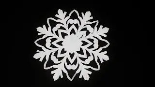 How to Make a Snowflake out of Paper | Christmas Cutting Art (1657)