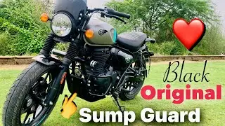 Royal Enfield Hunter 350 Sump Guard Installation