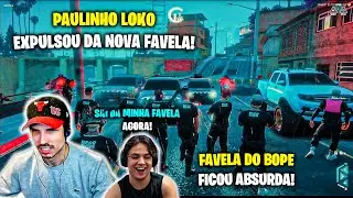 PAULINHO o LOKO EXPULSOU a POLICIA da nova FAVELA do BOPE😱FAVELA FICOU ABSURDA! GTARP
