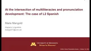 At The Intersection of Multiliteracies and Pronunciation Development: The Case of L2 Spanish