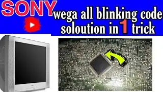 Решение всех мигающих кодов на телевизоре SONY WEGA CRT за 1 трюк на урду и хинди