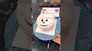 Magic Snowman Cake ❄️🎂✨|| How to make a Cake?! #shorts #viral #trending