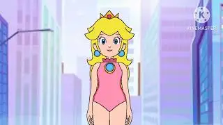 Giant Princess Peach (Peachzilla) walking through the city [REMAKE]